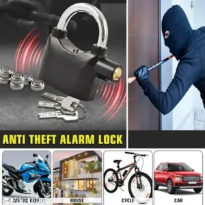 Alarm Door Lock 70mm for heavy duty security Tala with extra two battery