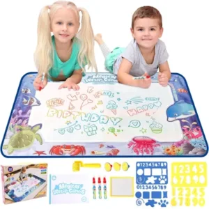 Aqua Magic Water Doddle Mat, Portable Painting Writing Doodle Board for 3+