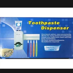 Automatic Toothpaste Dispenser with Toothbrush Holder