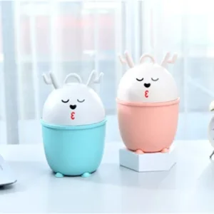 Indoor Trash cans Cute Deer Desktop Trash Can Bedroom Trash Storage Box Mini Trash Storage Box Waste Paper Basket Classification Indoor Garbage cans