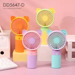 DD-5647 Rechargeable Compact Mini Stylish Handheld Fan For Indoor & Outdoor Use