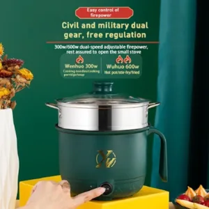 Wenhuo Mini Electric Multifunction Cooker 18 cm (0.5 Ltr.) - Green