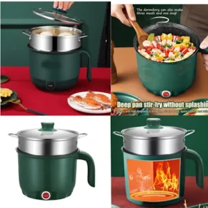 Wenhuo Mini Electric Multifunction Cooker 18 cm (0.5 Ltr.) - Green