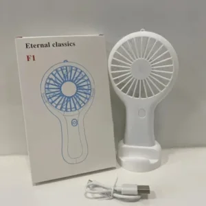 F1 Mini Handy Fan Rechargeable With Stand
