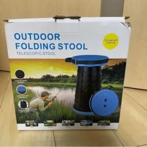 Portable Telescopic Stool for Outdoor and Indoor Use - Collapsible, Space-Saving, and Lightweight