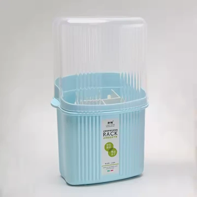 Hcec12ffd9a224c4c9febd1d5c4b8c49dZ.jpg_720x720q50 5 Component Plastic Wall Mounted Kitchen Utensil Storage Organizer Drain Basket Tableware Drying Holder Cutlery Rack with Lid