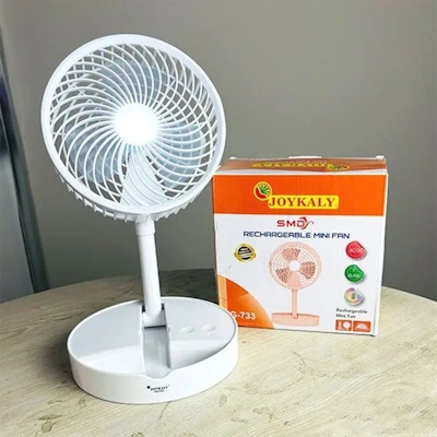 JOYKALY_YG_733_ACDC_Rechargeable_2400mAh-Joykaly-e656b-470198 JOYKALY YG-733 AC/DC Rechargeable Lithium Battery Foldable Table Fan With Light