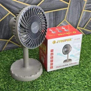 JYSUPER JY-2218 Rechargeable Strong Wind Auto Rotatable Low Noise Professional Mini Table / Desk Fan