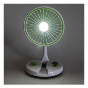 M-2026 Rechargeable Folding Desk Fan With LED Light DE