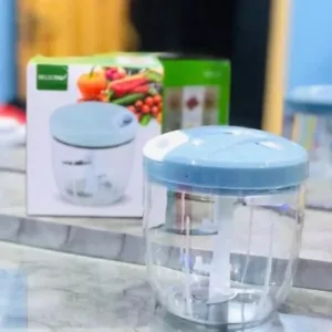 Manual Food Chopper Vegetable Chopper 5 Blades Manual Food Processor Onion Meat -Hand Blenders