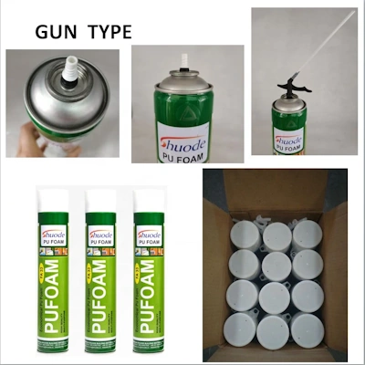 PU FOAM Spray 750ml 2 Expanding Spary Waterproof PU FOAM Spray 750ml