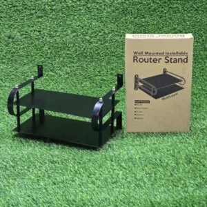 Black Metal Wireless Wifi Router Storage Box / TV Set Box Shelf Wall Hanging Plug Board Bracket Cable Storage Organizer.