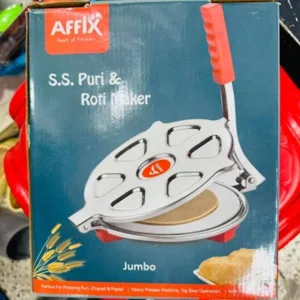 Stainless Steel Manual Roti Maker or Puri Press - Silver