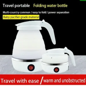 Travelling Folding Kettle Electric Silicone Foldable Water Kettles Compression Leak Proof Portable Mini Kettle