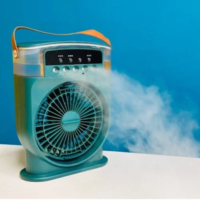 rechargeable-mini-portable-cooling-fan-3 Mini Portable Rechargeble Cooling Mist Fan / Air Cooler