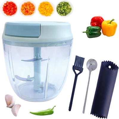 Belscoop Manual Vegetable Chopper 2 Belscoop Manual Vegetable Chopper and Dicer, Stainless Steel Blades