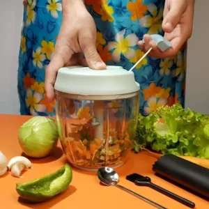 Belscoop Manual Vegetable Chopper and Dicer, Stainless Steel Blades