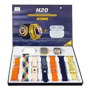 H20 Smart Watch With Wireless Earphone (10 In 1)