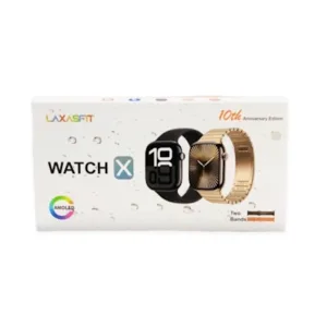 LAXASFIT WATCH X 10th Anniversary Edition, a smartwatch designed with both style and functionality in mind.