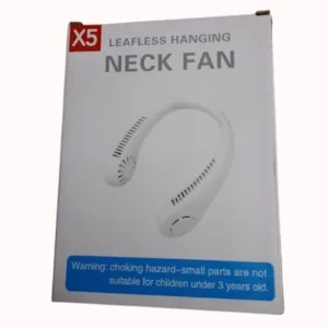 X5 Leafless Portable Neck Hanging Fan, Bladeless Neck Fan, Wearable Sports Mini Fan, USB Rechargeable